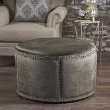 Studded New Velvet Ottoman - NH502203