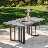 Outdoor Finish Light Weight Concrete Dining Table - NH101403