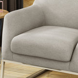 Modern Stainless Steel Frame Fabric Accent Chair - NH149303