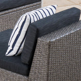 Outdoor Wicker Daybed Set w/ Water Resistant Cushions - NH474003