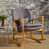 Mid Century Modern Fabric Rocking Chair - NH890203