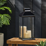 Tilson 22" Modern Stainless Steel Lantern