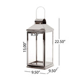 Tilson 22" Modern Stainless Steel Lantern