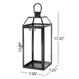 Hamel 18" Modern Stainless Steel Lantern