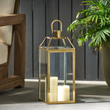 Hamel 18" Modern Stainless Steel Lantern