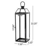 Hamel 22" Modern Stainless Steel Lantern