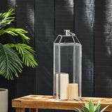 Hamel 22" Modern Stainless Steel Lantern