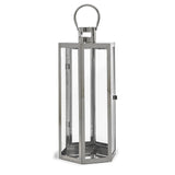 Baton Outdoor 23" Modern Stainless Steel Lantern