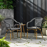 Grouse Outdoor French Bistro Chairs, Set of 2