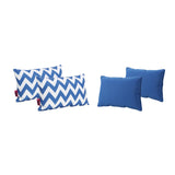 Outdoor Water Resistant Rectangular Throw Pillows - Set of 4 - NH030303