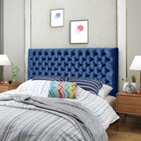 Tufted Fabric Queen/ Full Headboard - NH085303