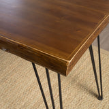 Natural Finish Firwood Faux Live Edge Desk - NH535003