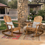 Outdoor Acacia Wood Adirondack Rocking Chair - NH430403