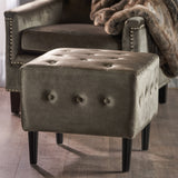 Tufted New Velvet Ottoman - NH791203