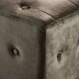 Tufted New Velvet Ottoman - NH791203