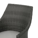 Outdoor Wicker Dining Chairs with Water Resistant Cushions (Set of 2) - NH718203