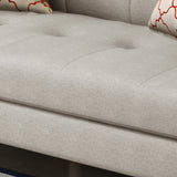 Mid Century Tufted Fabric Sofa - NH986303