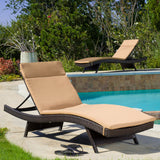 Outdoor Water Resistant Chaise Lounge Cushion - NH779003