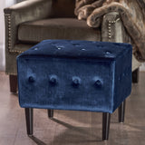 Tufted New Velvet Ottoman - NH791203