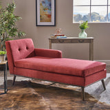 Mid-Century Modern Fabric Chaise Lounge - NH540403