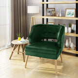 Mid Century Modern Velvet Accent Chair - NH630403