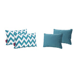 Outdoor Water Resistant Rectangular Throw Pillows - Set of 4 - NH030303