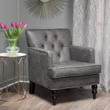 Tufted Back Fabric Club Chair - NH560003