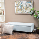 Tufted Fabric Storage Ottoman Bench - NH234992