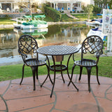 Copper Cast Aluminum 3pc Bistro Set - NH597432