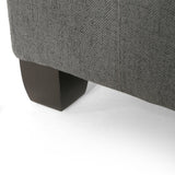 Tufted Fabric Storage Ottoman - NH185113