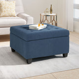 Tufted Fabric Storage Ottoman - NH185113