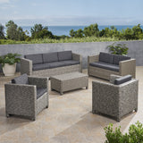 Outdoor 7 Seater Sofa Chat Set with Cushions - NH019903