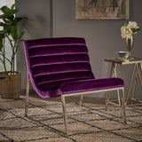 Parisian Modern Velvet Lounge Accent Chair - NH376303