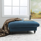 Tufted Fabric Square Ottoman Coffee Table - NH838992