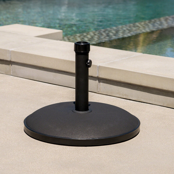 Outdoor 55 lbs Circular Concrete Umbrella Base - NH523932