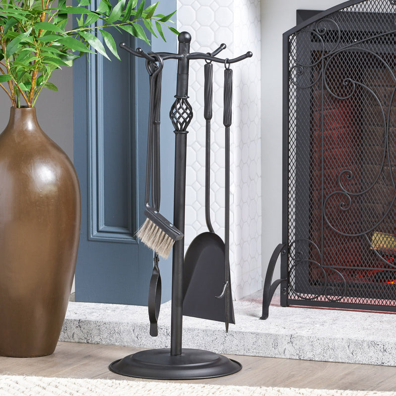 Iron Fireplace Tool Set - NH265013