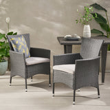 Outdoor PE Wicker Dining Chairs w/ Cushions - NH511692