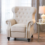 Tufted Back Studded Accent Recliner Armchair - NH756003