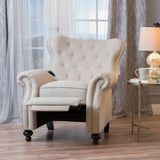 Tufted Back Studded Accent Recliner Armchair - NH756003