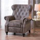 Tufted Back Studded Accent Recliner Armchair - NH756003