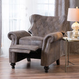 Tufted Back Studded Accent Recliner Armchair - NH756003