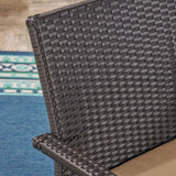 Outdoor Contemporary Wicker Club Chairs with Cushion (Set of 2) - NH908503