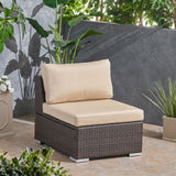 Outdoor Wicker Sectional Sofa Seat w/ Cushions - NH040103