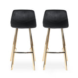 Modern Glam Velvet Bar Stool (Set of 2) - NH971113