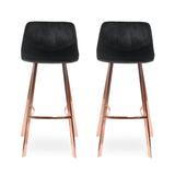 Modern Glam Velvet Bar Stool (Set of 2) - NH971113