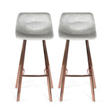 Modern Glam Velvet Bar Stool (Set of 2) - NH971113