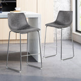 Modern Microfiber Bar Stool - NH481113