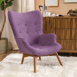 Mid Century Modern Contour Accent Lounge Chair - NH610792