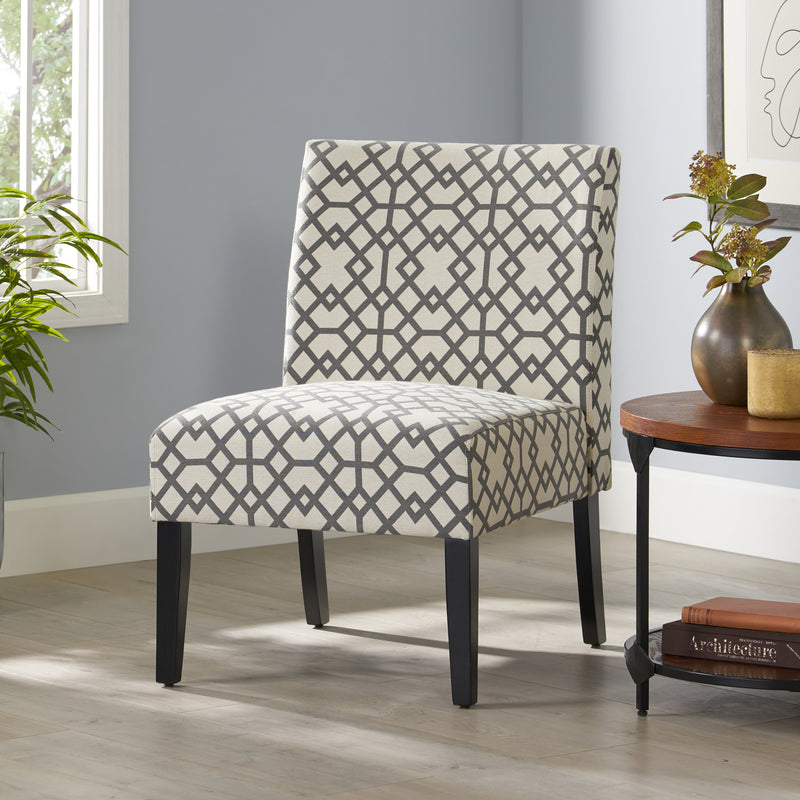 Contemporary Fabric Slipper Accent Chair - NH457992