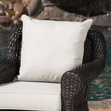 Outdoor Wicker Swivel Rocking Chair w/Water Resistant Cushions - NH442003